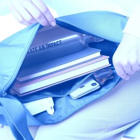 GOTBAG. Moon Bag large aqua